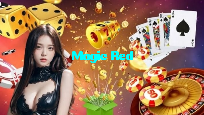 Magic Red casino presented on mobile device in Pakistan with slots and live games